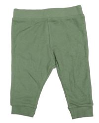 Khaki žebrované tepláky M&S
