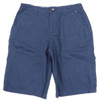 Tmavomodré plátěné chino kraťasy Denim Co.