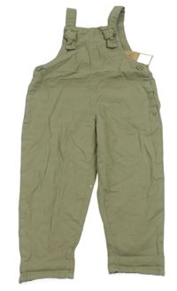 Nové - Khaki plátěné laclové kalhoty Next