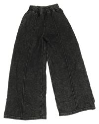 Antracitové melírované široké tepláky Primark