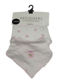 Nové - 2x bílo-růžový slinták Debenhams