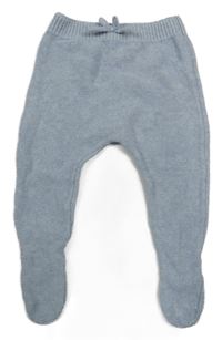 Světlemodré melírované pletené polodupky Zara