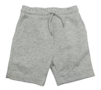 Světlešedé vzorované teplákové kraťasy Primark