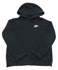 Černá mikina s logem a kapucí Nike
