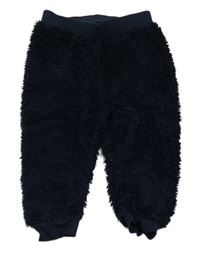 Tmavomodré chlupaté tepláky Lupilu