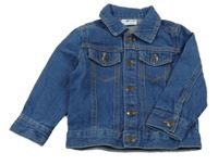 Tmavomodrá riflová bunda 