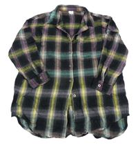 Černo-barevná kostkovaná halenka Next