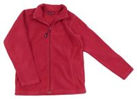 Fuchsiová fleecová propínací mikina Jako-o 