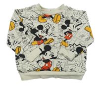 Béžová mikina s Mickeym H&M