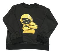 Černá mikina s potiskem 