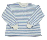 Světlemodro-bílá pruhovaná mikina Dunnes Stores