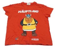 Červené tričko s vikingem 