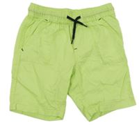 Světlezelené plátěné kraťasy Lupilu