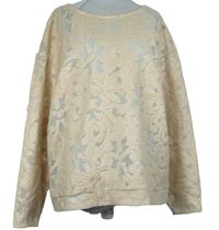 Dámská pudrová vzorovaná mikina H&M