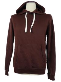 Pánská mahagonová mikina s kapucí Easy