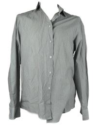 Pánská černo-bílá proužkovaná košile F&F vel. 17