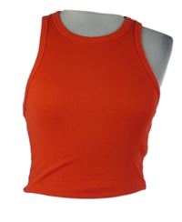 Dámský červený žebrovaný crop top FSBN 