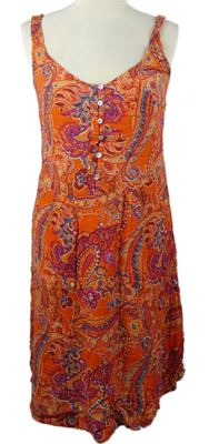 Dámské červeno-vínové vzorované šaty Next 