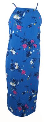Dámské modré květované midi šaty George 