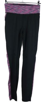 Dámské černo-růžové melírované sportovní legíny New Look 
