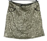 Dámská zlatá flitrová sukně Next 