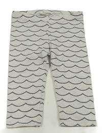 Světlešedé capri legíny s vlnkami H&M