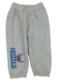 Šedé pletené kalhoty se Stichem Primark