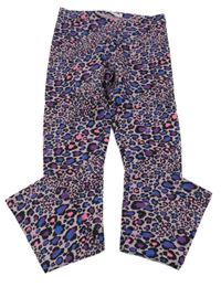 Fialové teplákové legíny s flíčky Name it