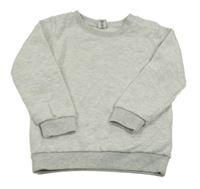 Bílo-šedá melírovaná mikina Dopodopo