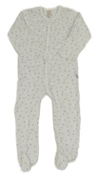 Bílý vzorovaný overal Pusblu