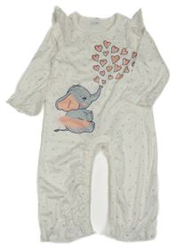 Bílý overal se slonem 