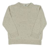 Béžovo-modrý melírovaný svetr H&M