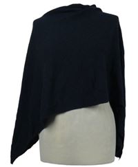 Dámské tmavomodré svetrové pončo C&A