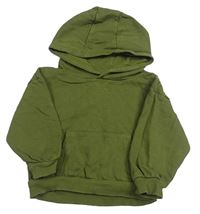 Khaki mikina s kapucí Primark
