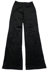 Černé sametové flare legíny H&M