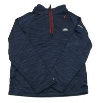 Tmavomodrá melírovaná thermo mikina s logem Trespass