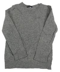 Šedý vlněný svetr Sisley
