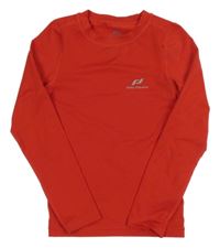 Červené sportovní triko s potiskem 