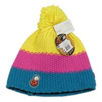 Nové - Žluto-růžovo-modrá čepice s beruškou