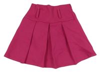 Fuchsiová skládaná sukně 