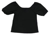 Černé crop tričko 
