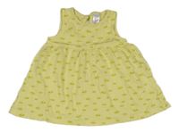 Žluté bavlněné šaty s citrony C&A