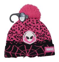 Nové - Růžovo-černá čepice se Spidermanem a bambulí George