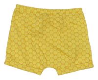 Žluté vzorované bavlněné kraťasy Obaibi
