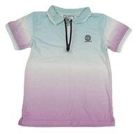 Světlemodro-fialové tónované polo tričko Matalan