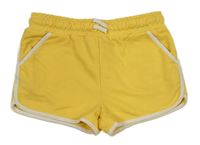Žluté teplákové kraťasy s proužky Primark