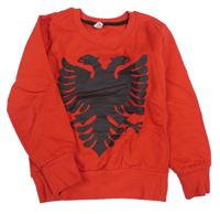 Červená mikina s orlem