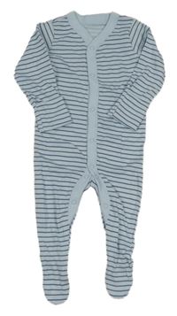 Světlemodro-modrý pruhovaný overal Nutmeg