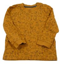 Medové triko se zvířátky Topolino