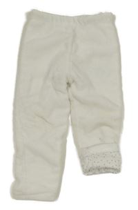 Bílé plyšové zateplené tepláky